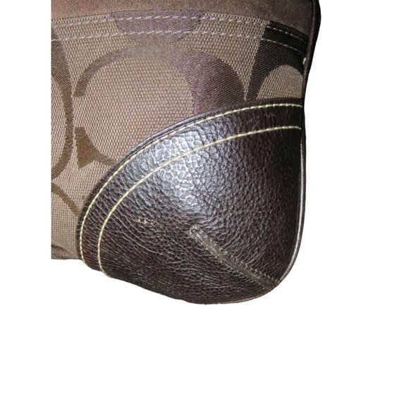 SOLD COACH 2006 Hampton Exotic Python Mixed Canvas & Leather Hobo Handbag - Picture 11 of 14